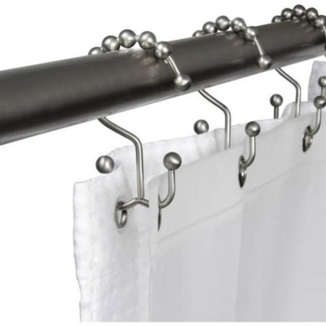 Maytex Mills Metal Double Glide Shower Hook, Oil Rubbed Bronze