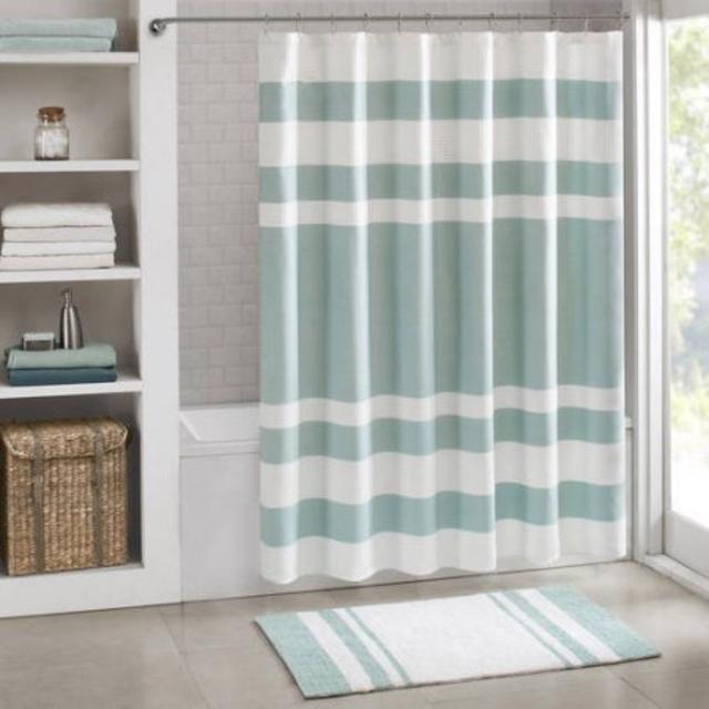 Home Essence Spa Waffle Shower Curtain with 3M Treatment