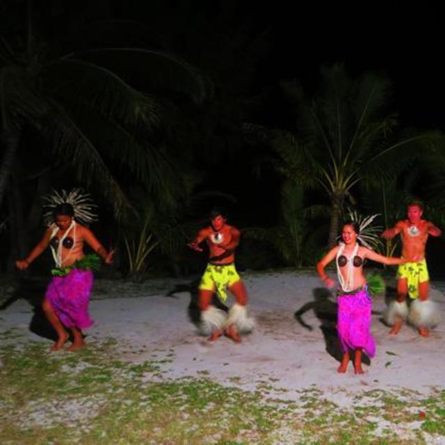 Tamanu Beach Island Night