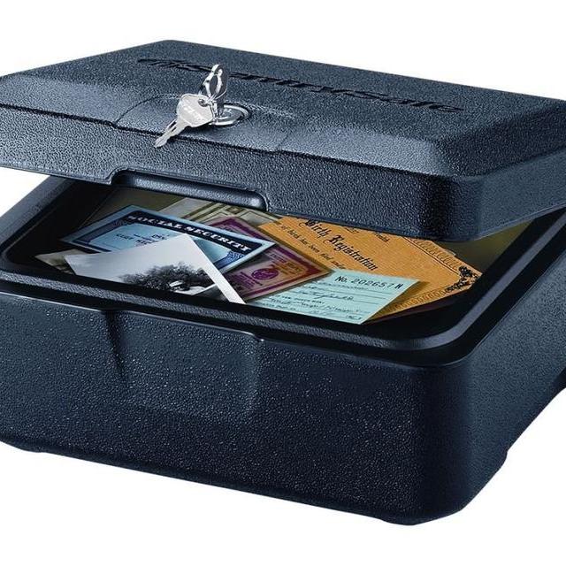 SentrySafe 500 FIRE-SAFE Box, 0.16 Cubic Feet, Black