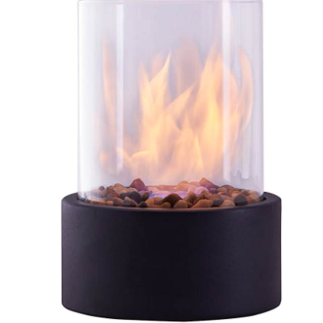 Indoor/Outdoor Portable Tabletop Fire Pit – Clean-Burning Bio Ethanol Ventless Fireplace