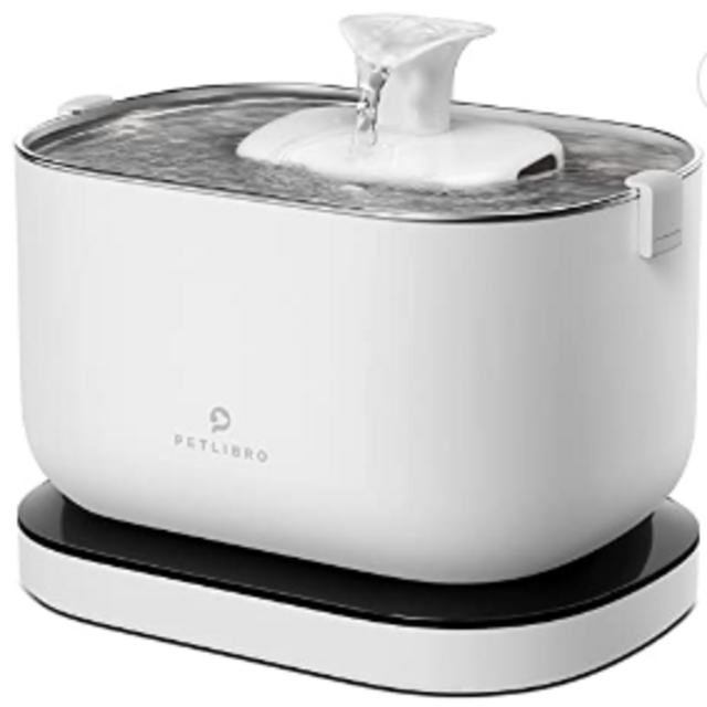 PETLIBRO Battery Operated Cat Water Fountain, 2.5L/84oz Dockstream Wireless Pet Water Fountain for Cats Inside, Automatic Dog Water Dispenser with Wireless Pump, Easy Cleaning, BPA-Free for Cats, Pets