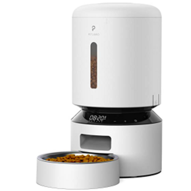 PETLIBRO Automatic Cat Feeder, Pet Dry Food Dispenser Triple Preservation & Twist Lock Lid, Up to 50 Portions 6 Meals Per Day, Granary for Cats/Dogs