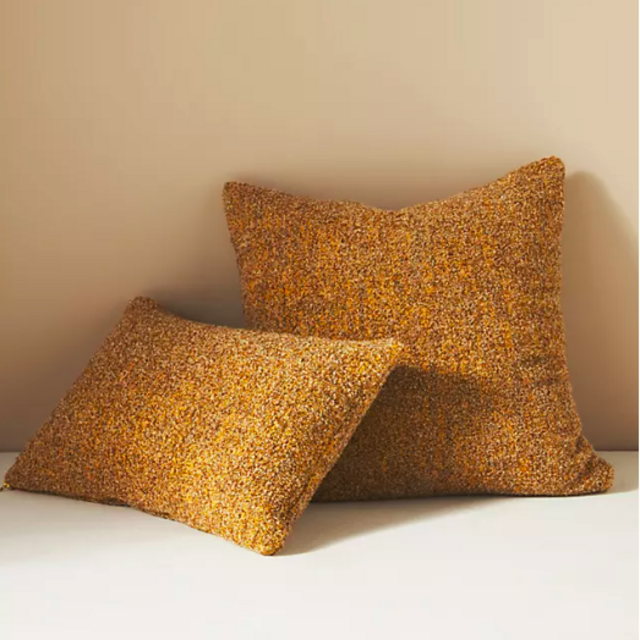Cozy Bouclé Pillow - Ochre - 22"x22"