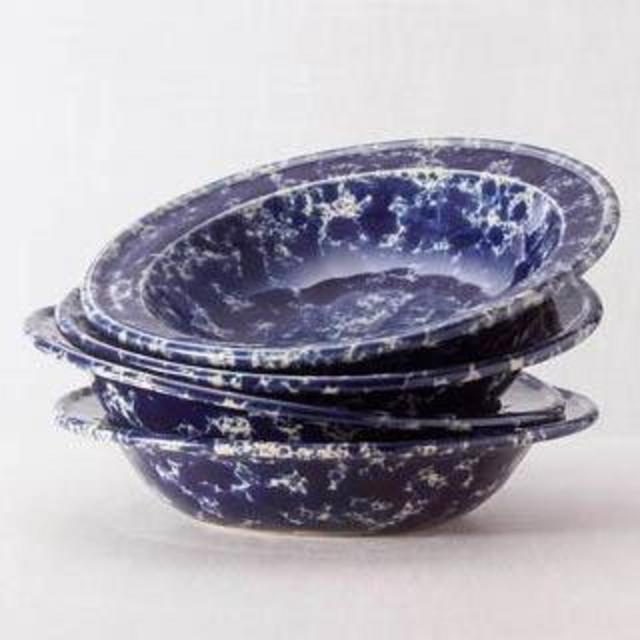 Rimmed Soup/Pasta Bowl, Blue Agate