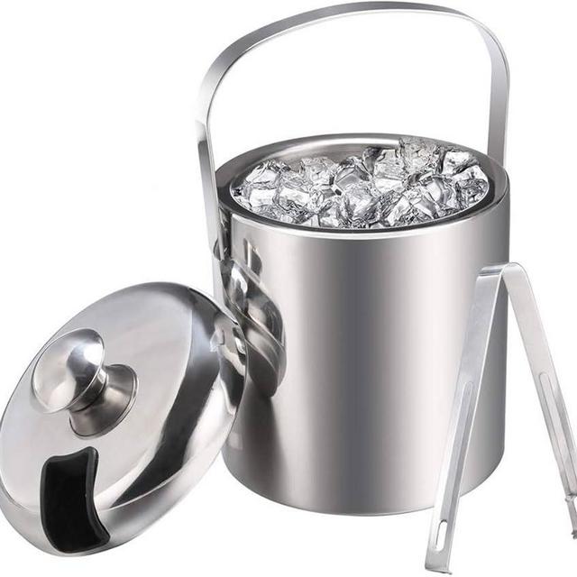 Ice Bucket and Tongs