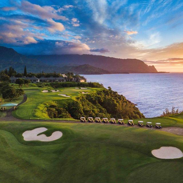 Round of golf at Princeville Makai Golf Club