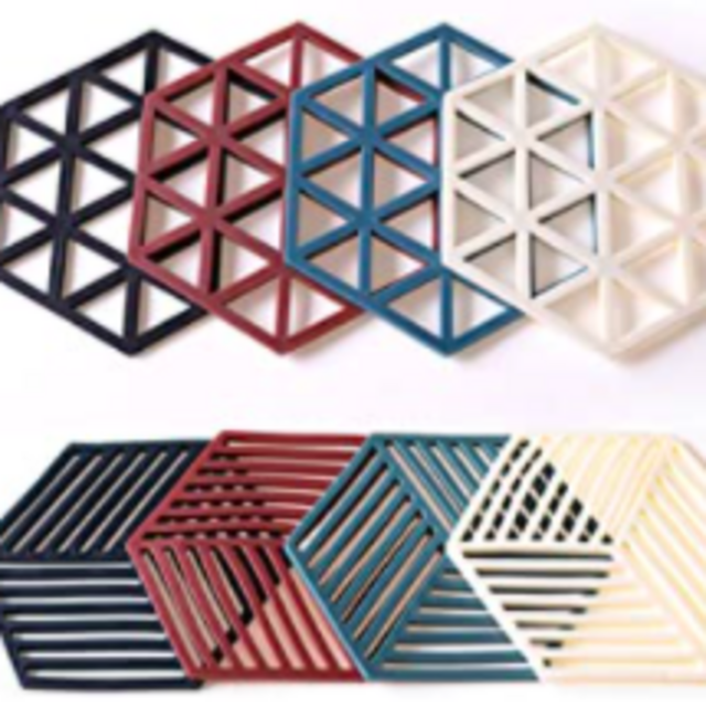 Silicone Trivet Mats and Hot Pads 8 Pcs IN Hexagon