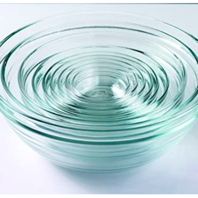 Duralex Made In France Lys Stackable 9-Piece Bowl Set,Clear