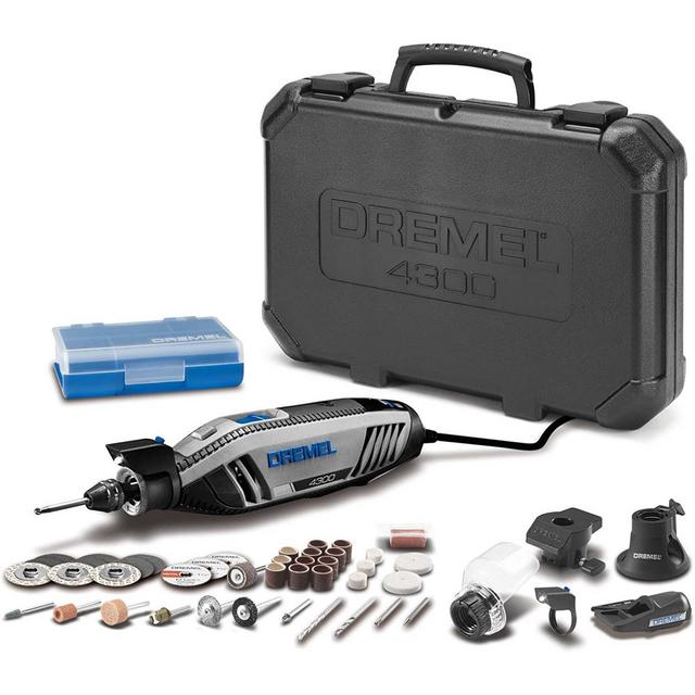 Dremel 4300-5/40 High Performance Rotary Tool Kit with LED Light- 5 Attachments & 40 Accessories- Engraver, Sander, and Polisher- Perfect for Grinding, Cutting, Wood Carving, Sanding, and Engraving
