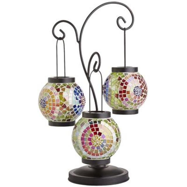 Mosaic Circle Hanging Lanterns