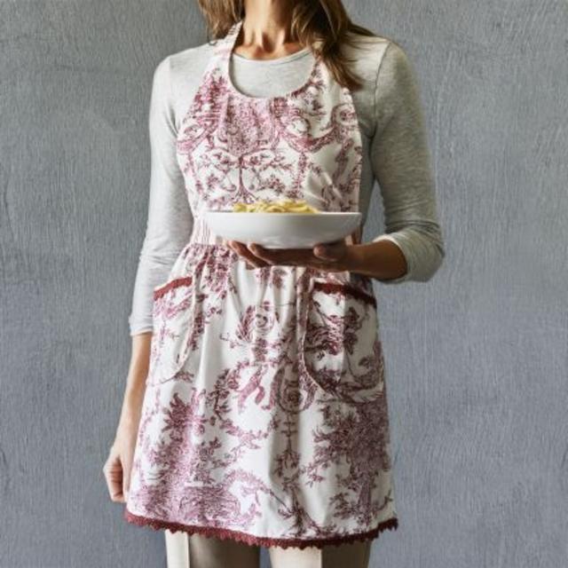 French Toile Vintage-Inspired Apron