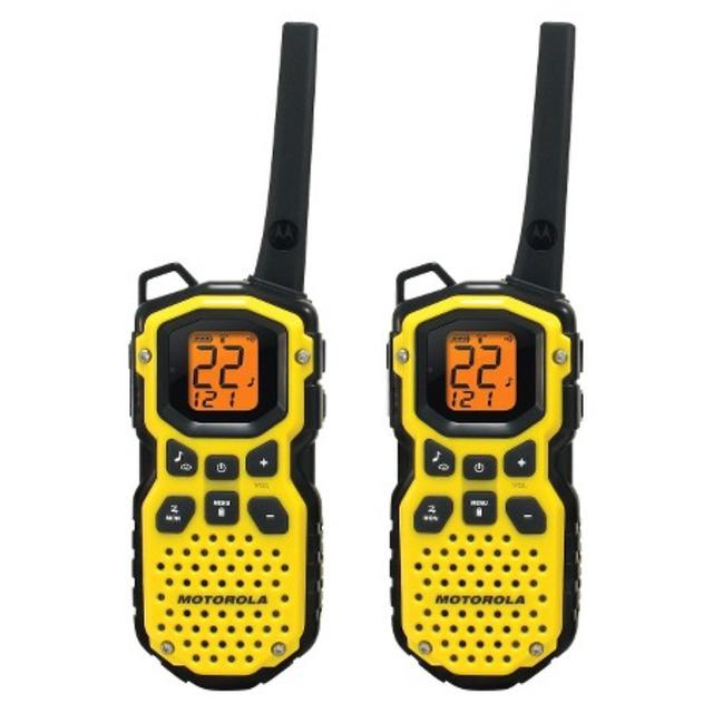 Motorola 35-mile Talkabout Water Proof Rechargeable Two-Way Radio - Yellow/Black (MS350R)