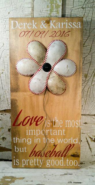 Baseball Wedding - Personalized Wedding Gift - Unique Wedding Gifts - Baseball Signs - Softball Signs - Baseball Wedding Gift - Baseball