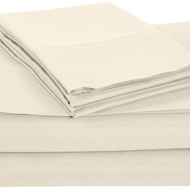 AmazonBasics Microfiber Sheet Set - Queen, Beige