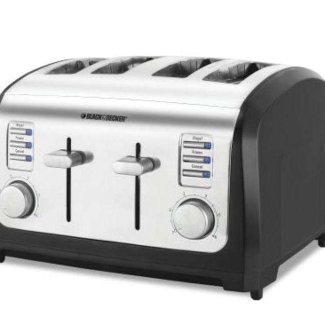 Black & Decker T4030 4-Slice Toaster, Stainless Steel