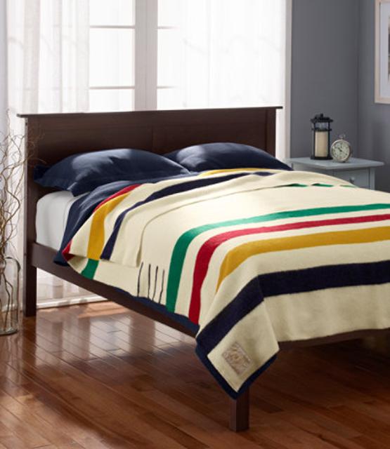 LL Bean Hudson's Bay Point Blanket - queen