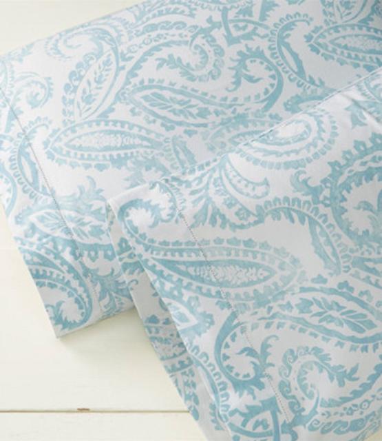 LL Bean, Premium Supima Flannel Pillowcases, Standard - Blue Haze