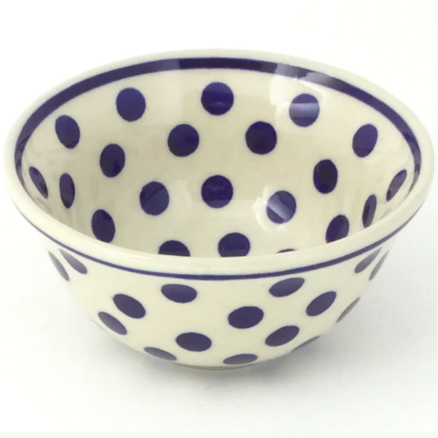 Spice & Herb Bowl 8 oz in Blue Polka-Dot