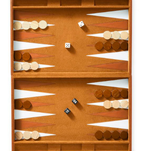 Leather Backgammon Set