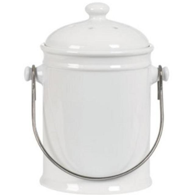 Anchor Hocking Small Ceramic Compost Pail