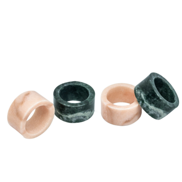 Set of 4 Marble Napkin Holders
