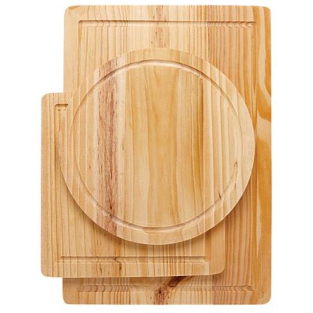 Living & Co Wooden Chopping Board 3 Piece