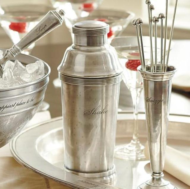 Antique Silver Cocktail Shaker