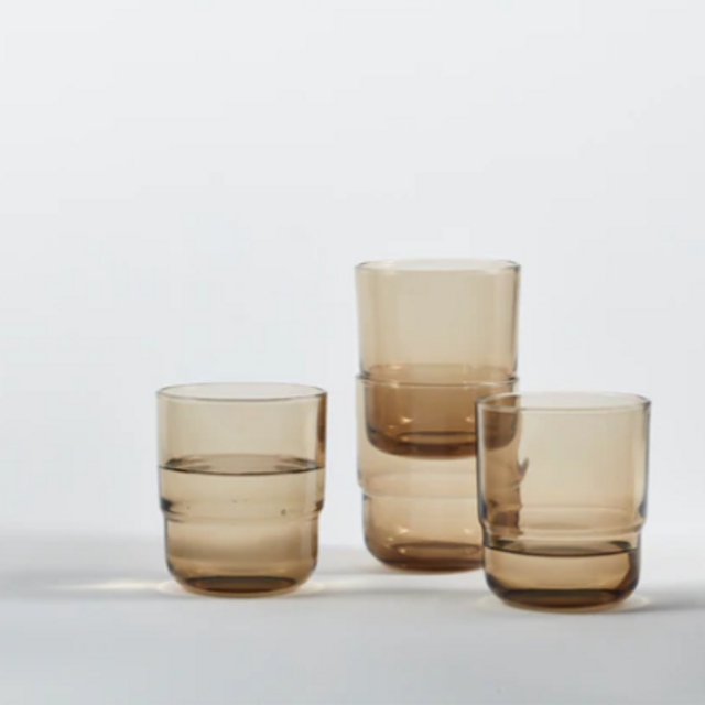 Our Place Drinking Glasses - Dusk (Sandy Beige) - Set of 4