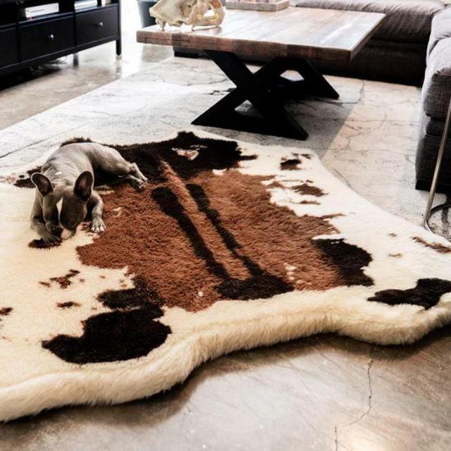 PupRug by Paw.com™ Animal Print Memory Foam Dog Bed - Brown Faux Cowhide