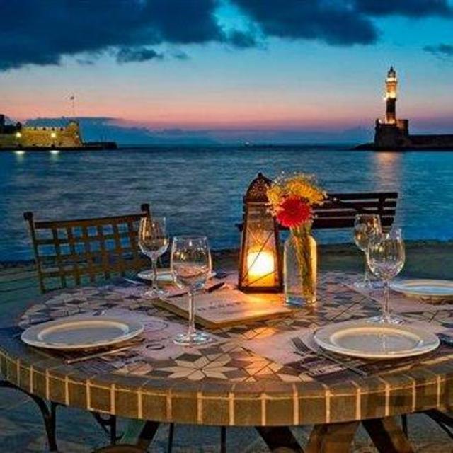 Waterfront Dinner at Palazzo Al Mare in Crete