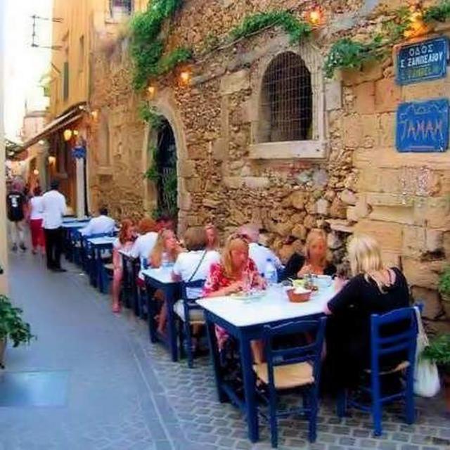 Dinner at Historic Tamam Restaurant in Chania, Crete