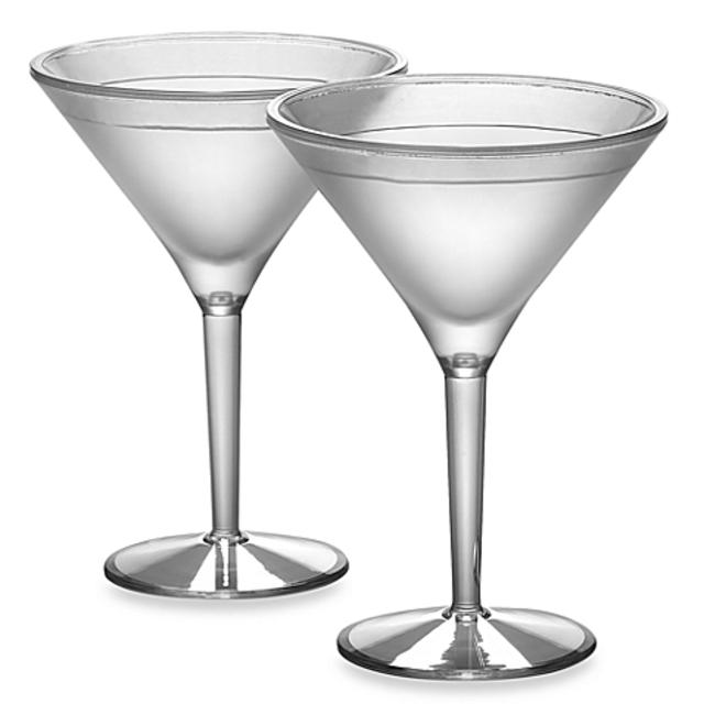 Prodyne Acrylic 10-Ounce Iced Martini™ Glasses (Set of 2)