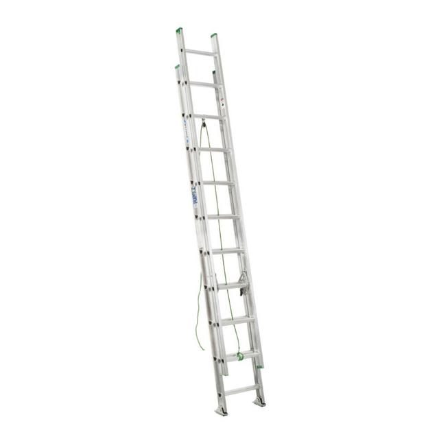 Werner 20-ft Aluminum 225-lb Type II Extension Ladder
