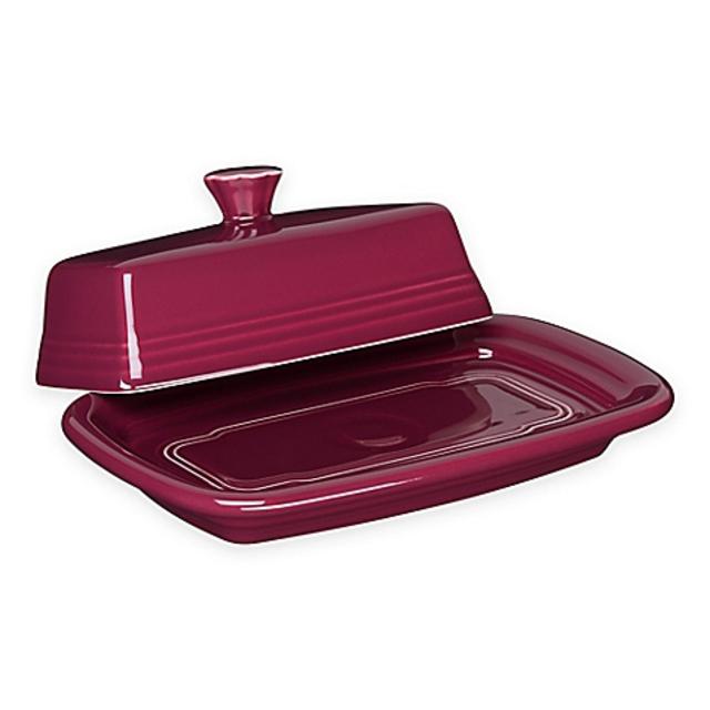 Fiesta® Extra-Large Covered Butter Dish in Claret