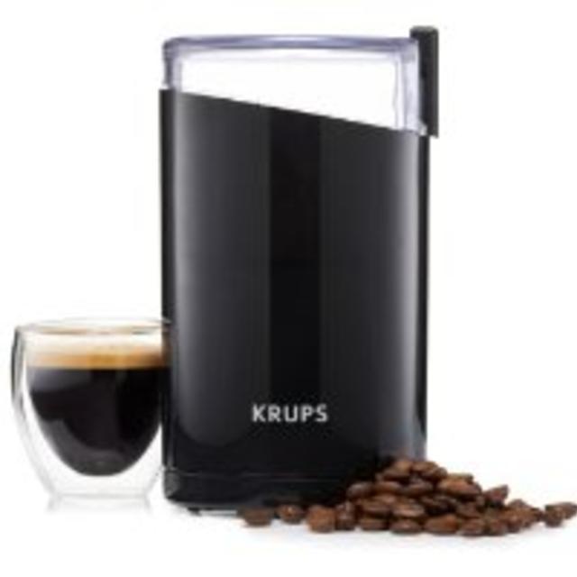 KRUPS F203 Electric Spice and Coffee Grinder with Stainless Steel Blades, 3-Ounce, Black