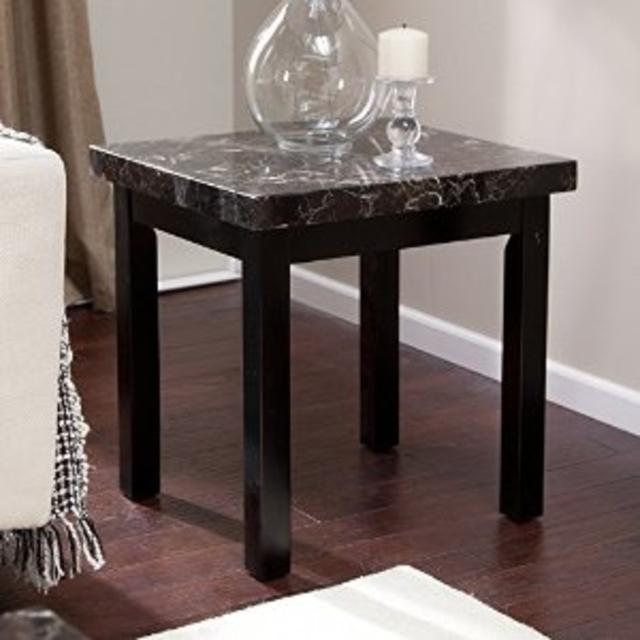 Galassia Faux Marble End Table