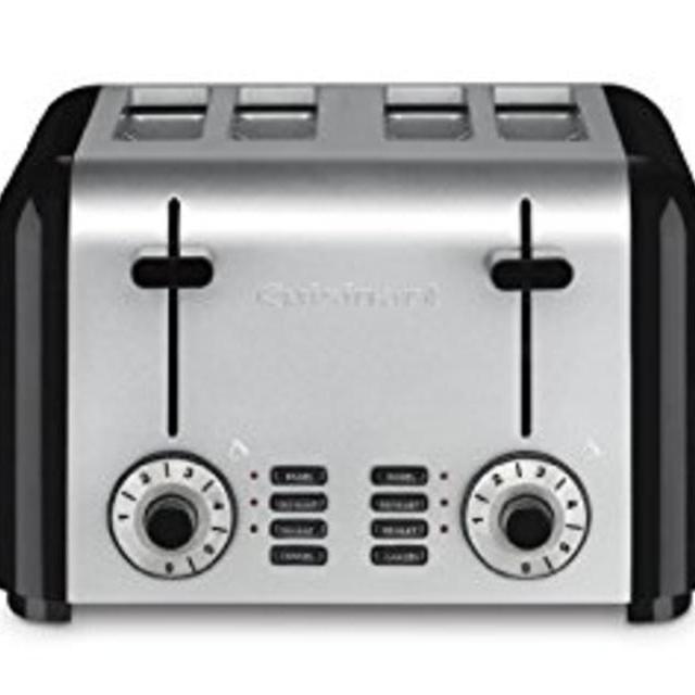 Cuisinart CPT-340 Compact Stainless 4-Slice Toaster, Brushed Stainless