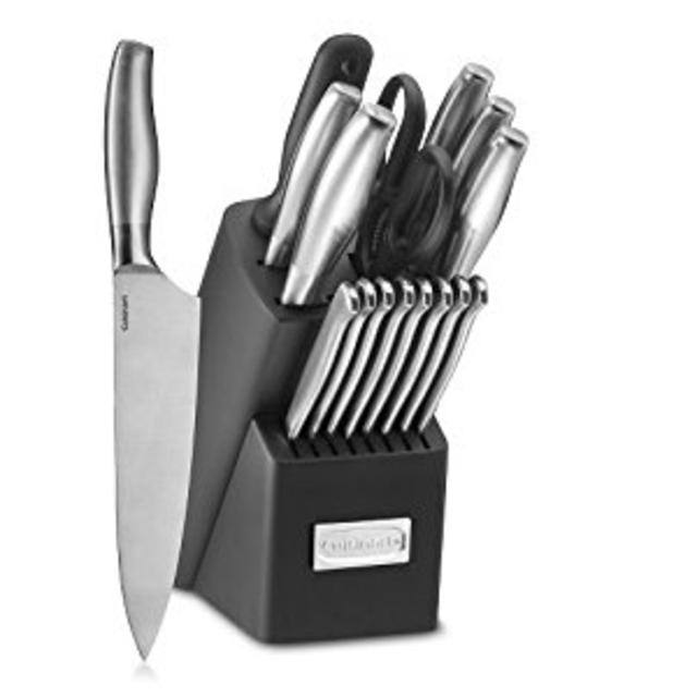 Cuisinart 17-Piece Artiste Collection Cutlery Knife Block Set, Stainless Steel