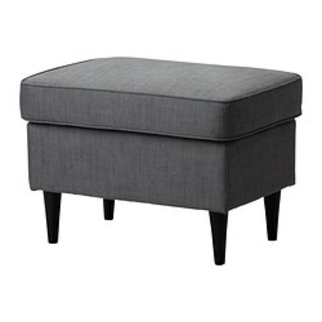 STRANDMON Footstool, Svanby gray