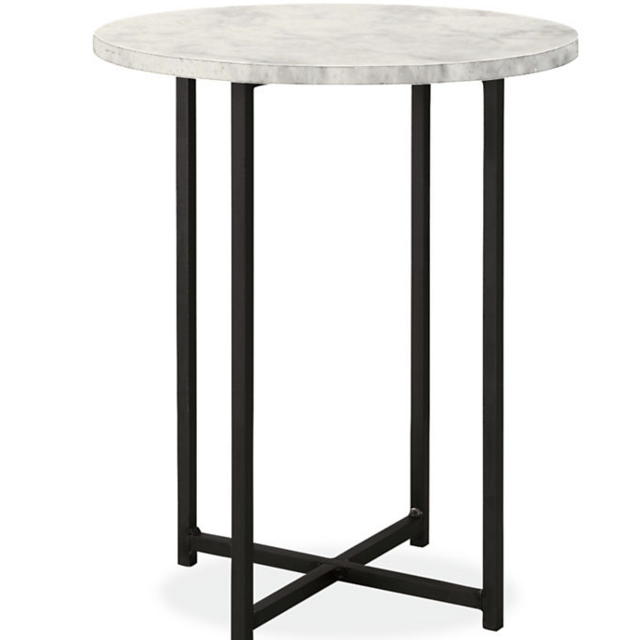 Classic End Tables in Natural Steel