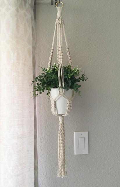 Macrame hanging planter