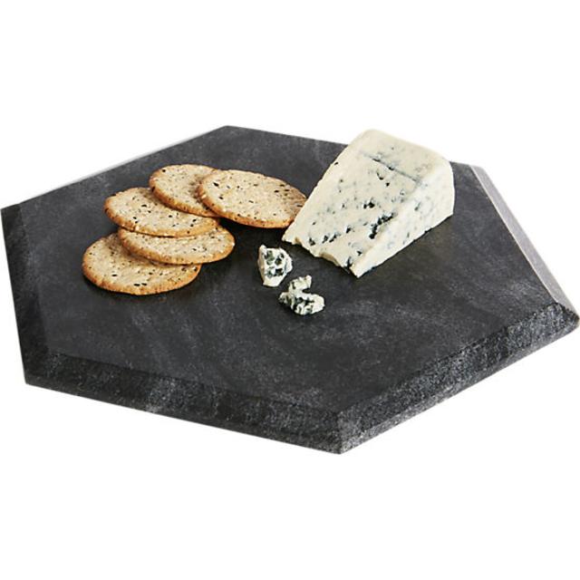 hex 12"x12" black marble board