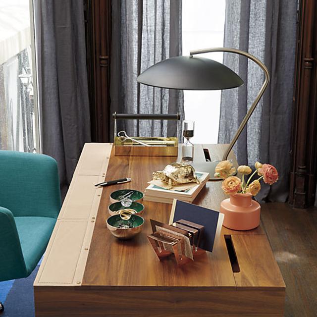 balance rose gold letter holder