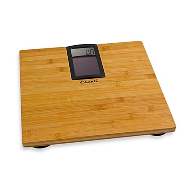 Escali® Eco Solar-Powered Bamboo Bathroom Scale