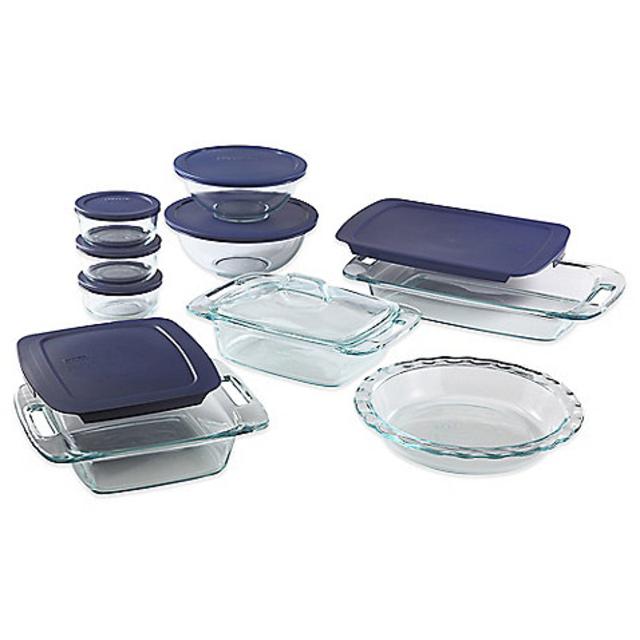 Pyrex® 17-Piece Glass Bakeware Set