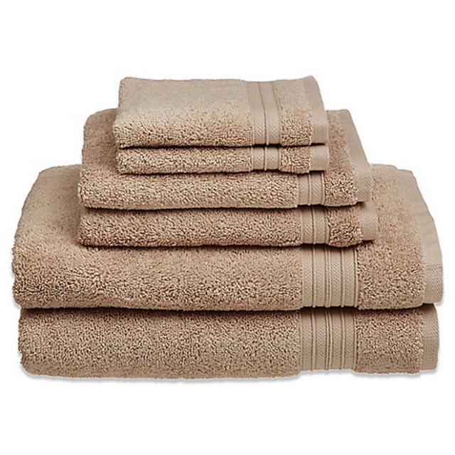 Welspun HygroSoft 6-Piece Towel Set in Sand