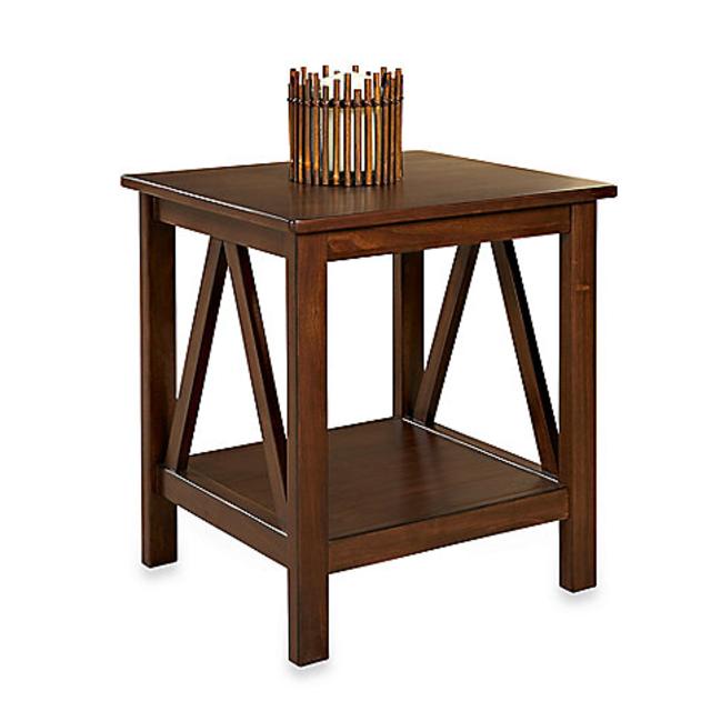 Linon Home Dylan End Table Antique