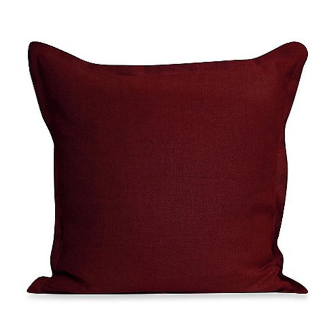 Ericson Square Throw Pillow in Burgundy