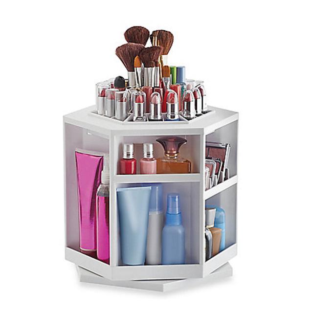 Lori Greiner Spinning Cosmetic Organizer in White